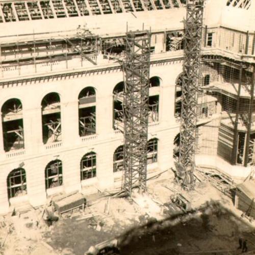 [Veterans Building under construction]