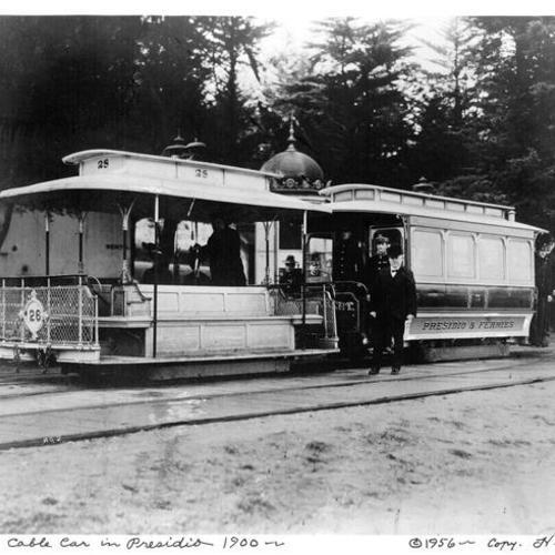 Cable Car in Presidio, 1900