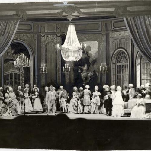 [Glamorous scene from "The Shepardess Minuette" at San Francisco Opera House]