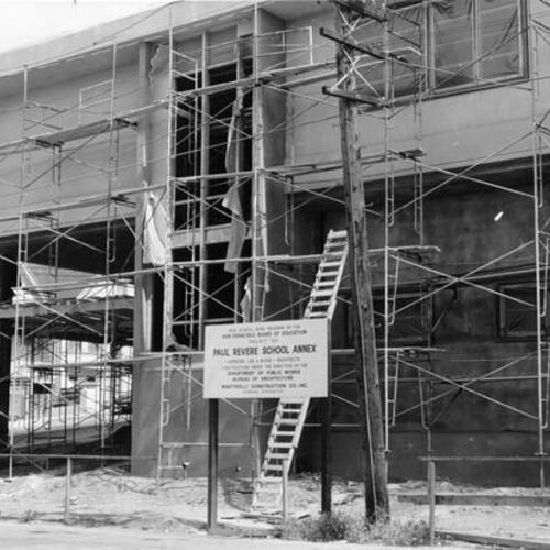 [Construction of Paul Revere School Annex]