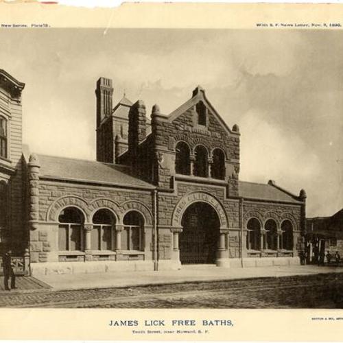 James Lick Free Baths, Tenth Street, near Howard, S.F.