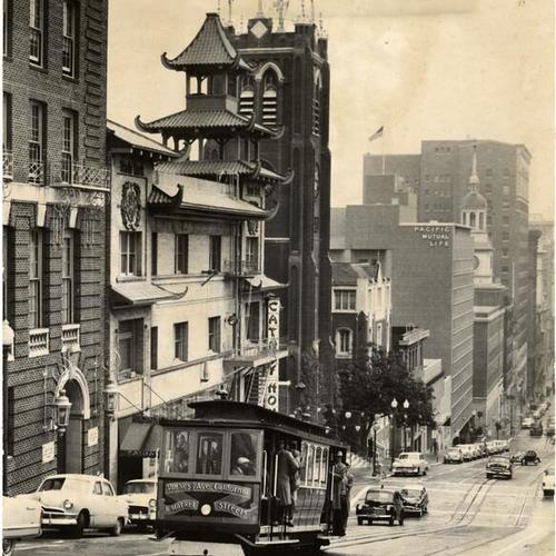 [Cable car on California Street hill]