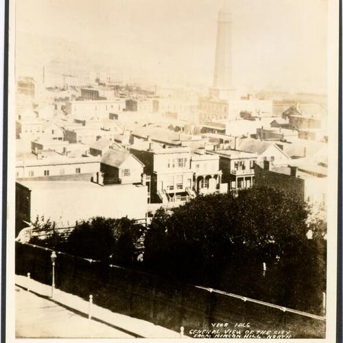 San Francisco. General view of the city from Rincon Hill. 1866