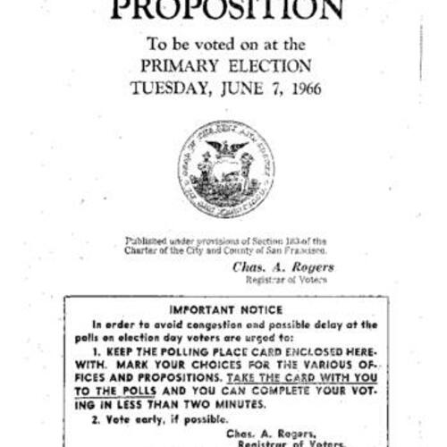 1966-06-07, San Francisco Voter Information Pamphlet