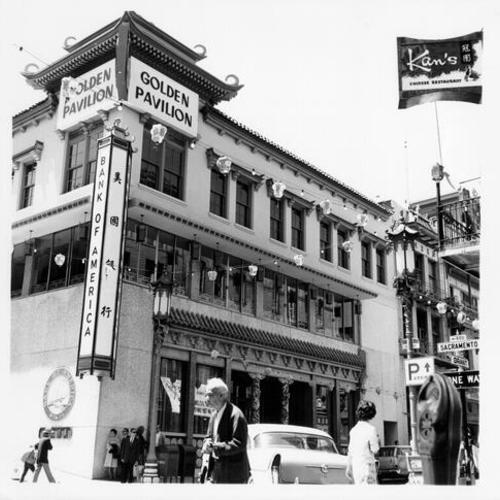 [Chinatown branch of the Bank of America at 701 Grant Avenue]