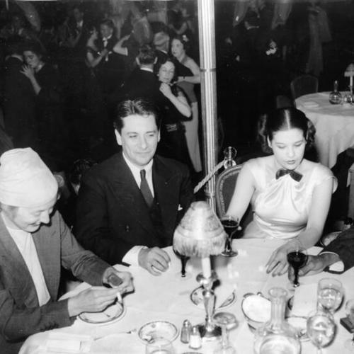[Meredith Maddux, Eduardo Grenas and Juliette Flores at the Palace Hotel]
