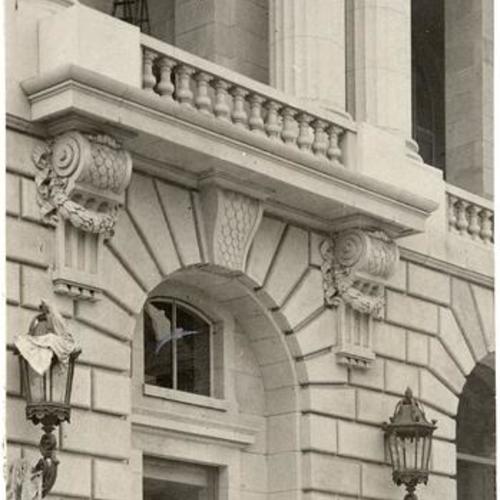 [Van Ness Avenue entrance to the War Memorial Opera House]