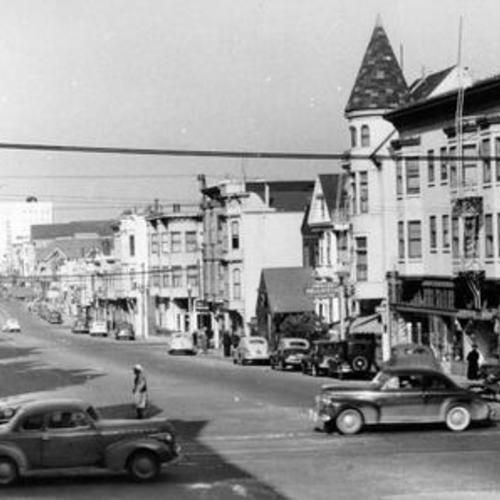 [Divisadero street, looking toward Page-st from Haight-st.]