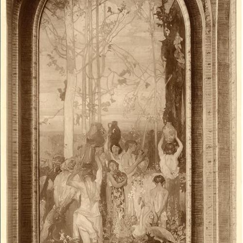 [Mural titled "The Fountain" at the Panama-Pacific International Exposition]