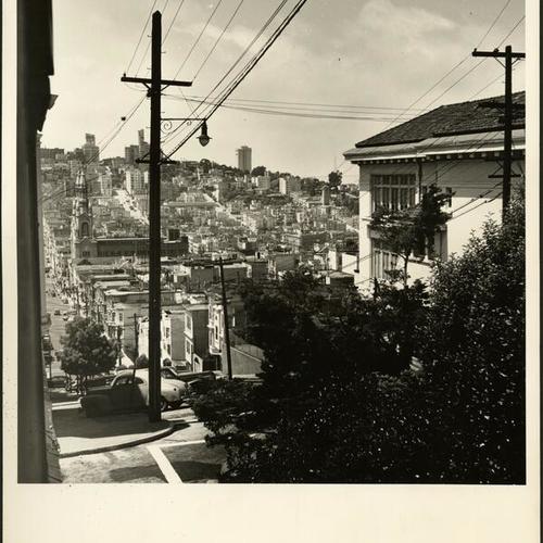 [View of North Beach area from top of Filbert Street]