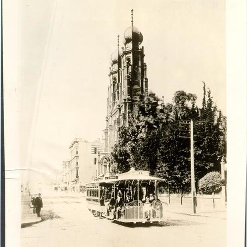 Sutter street cable car no. 26. 1882