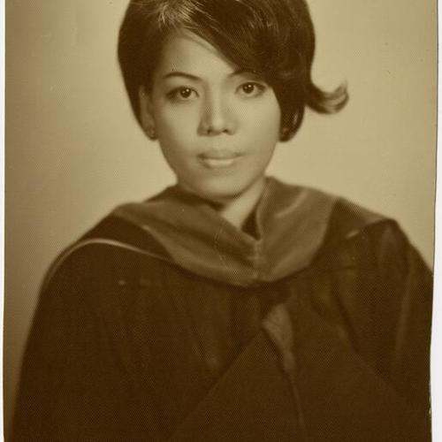 [Josefina's graduation portrait from college in the Philippines]