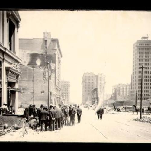 [Shreve Building destroyed by the 1906 earthquake and fire]