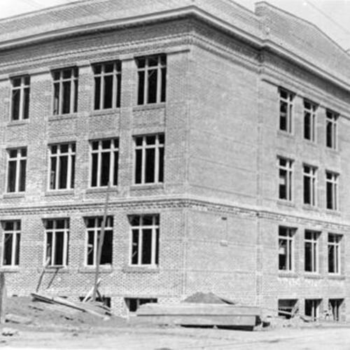 [Construction of Lowell High School]