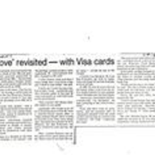 "'Summer of Love' Revisited-with Visa Cards", San Francisco Chronicle, September 1987