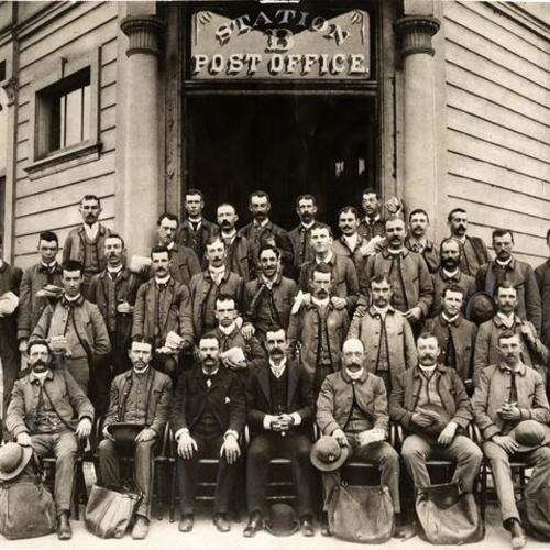 [1888 crew of Station B Post Office]