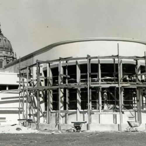 [Construction of Hospitality House located in Marshall Square Park]