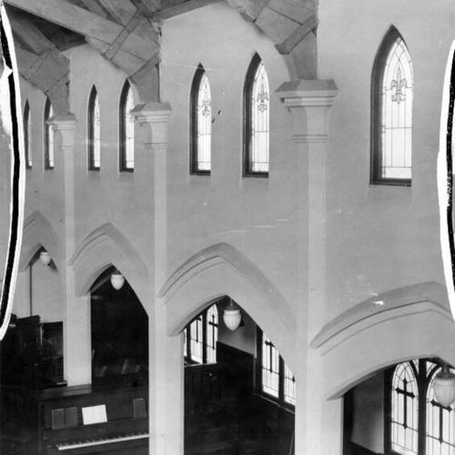 [Interior of Calvary Methodist Church]