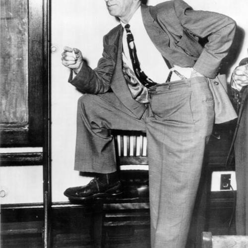 [Harry Bridges at the office of the Federal Mediation Service]