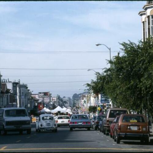 [Clement Street facing west, from Arguello Boulevard]
