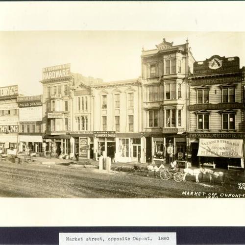 Market street, opposite Dupont. 1880