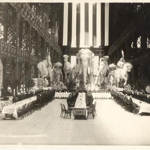[Luncheon in Palace of Machinery to Japanese Naval Cadets at the Panama-Pacific International Exposition]
