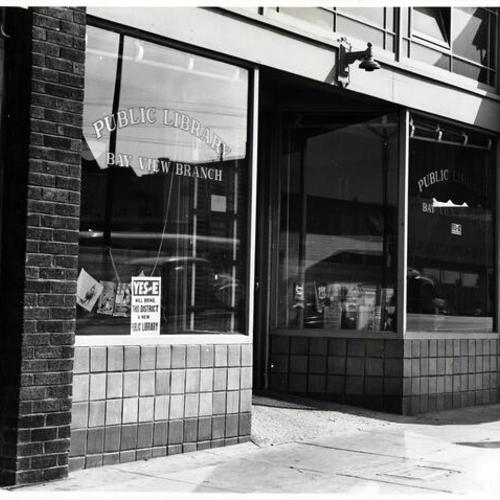 [Old storefront facility of Bayview/Anna E. Waden Branch Library]