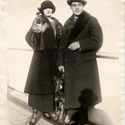 [Rudolph Valentino with his wife Natacha Rambova]