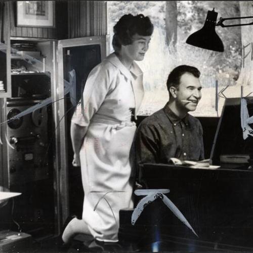[Pianist Dave Brubeck and his wife Ollie]