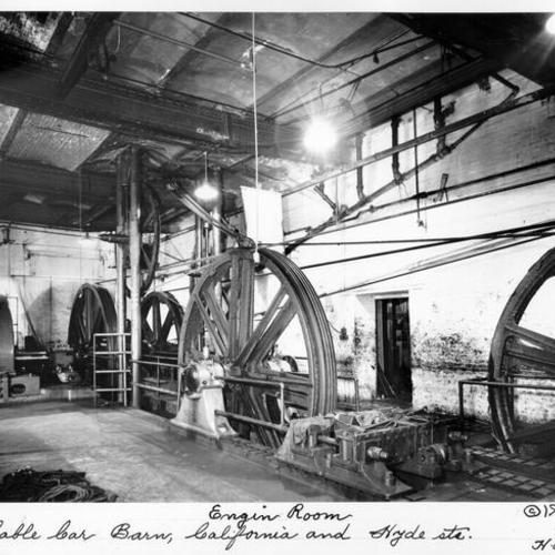 Engine Room - Cable Car Barn, California and Hyde Sts