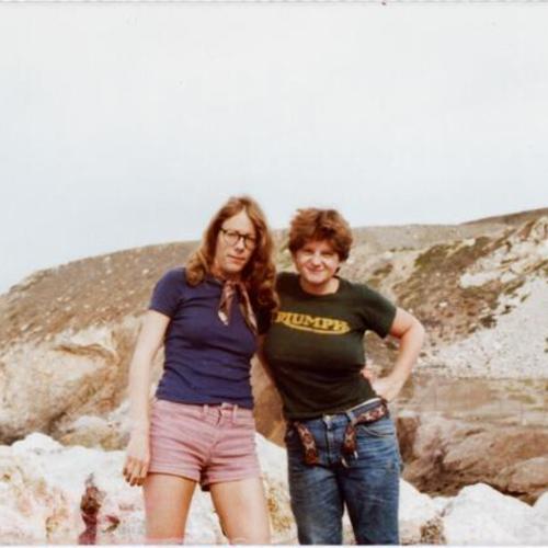 [Sonni and friend at Pacifica in 1978]