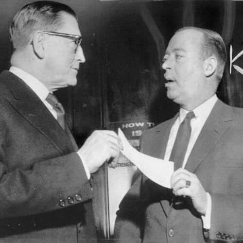 [Charles Blyth with H. Rowan Gaither Jr., President of the Ford Foundation]
