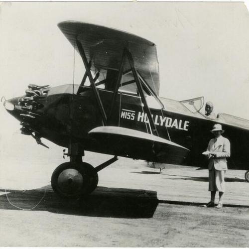 [Frank Clarke's plane Miss Hollydale for Dole Race]