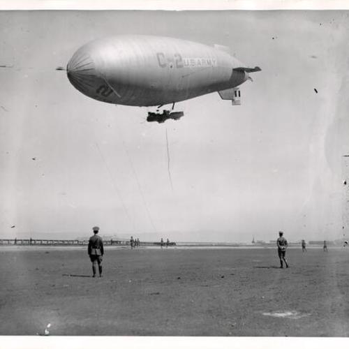 [Army blimp at Crissy Field]