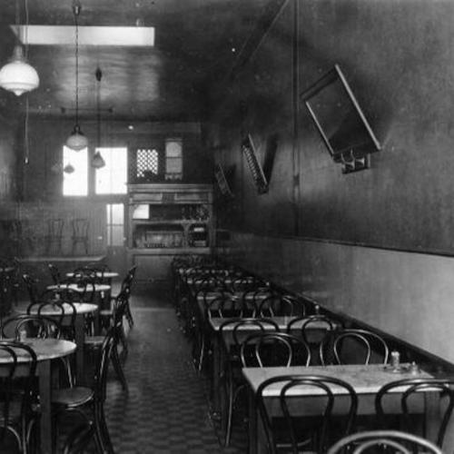 [Interior of the Roumeli Cafe]