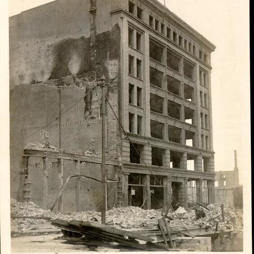 Sloan Building. Ruins. 1906