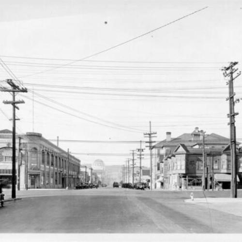 [Arguello Boulevard at Geary Boulevard, 1928]