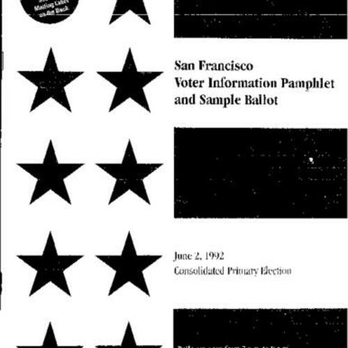 1992-06-02, San Francisco Voter Information Pamphlet