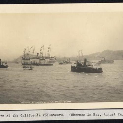 [Sherman returning with California boys, Aug. 24, 1899]