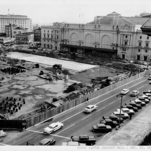 [Civic Center Exhibit Hall construction--Dec. 23, 1957]