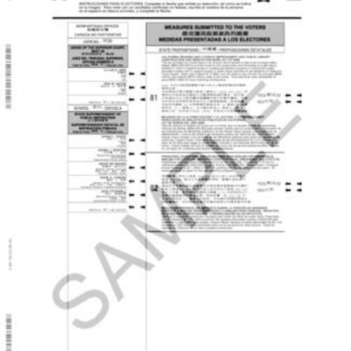 2006-06-06, San Francisco Election Ballots
