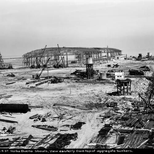 [Yerba Buena Shoals-Treasure Island, View easterly from top of aggregate bunkers]