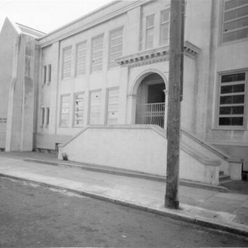 [Exterior of Junipero Serra Elementary School]