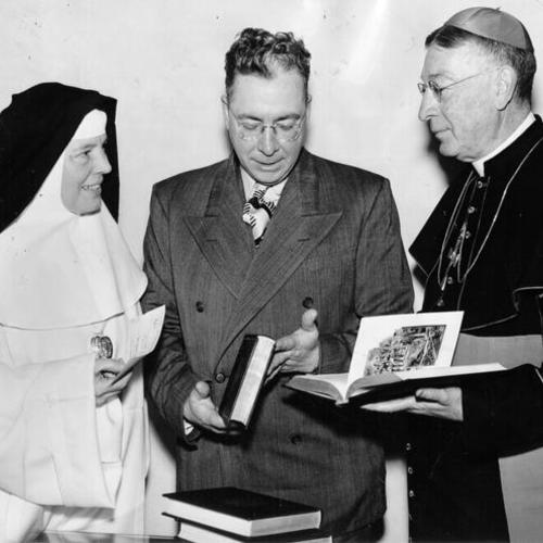 [Mother Mary of St. Stanislaus, Andrew Lynch and Archbishop John J. Mitty]