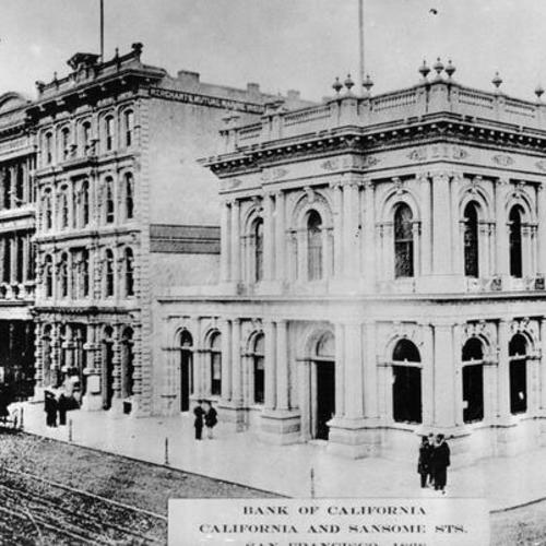 Bank of California, California and Sansome Sts, San Francisco, 1868
