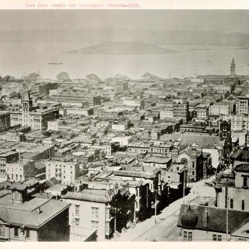 View from Powell and California streets - 1905