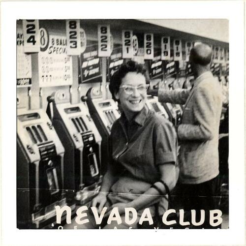 [Pat at slots in Nevada Club of Las Vegas]