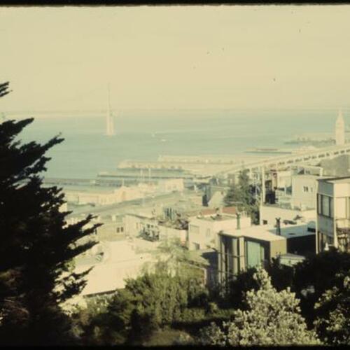 Bay Bridge and waterfront from Telegraph Hill