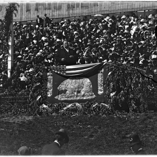 Groundbreaking ceremony for Panama Pacific International Exposition with President Taft in Golden Gate Park