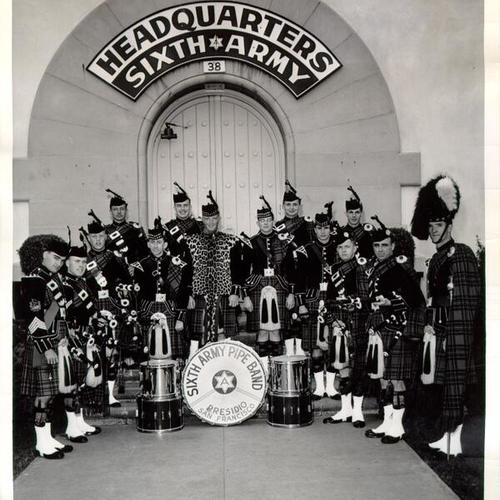 [Sixth Army Pipe Band, Presidio of San Francisco]